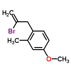 1-(2-Bromo-2-propen-1-yl)-4-methoxy-2-methylbenzene结构式