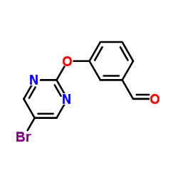 3-[(5-Bromo-2-pyrimidinyl)oxy]benzaldehyde Structure