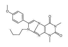 6-butyl-7-(4-methoxyphenyl)-2,4-dimethylpurino[7,8-a]imidazole-1,3-dione Structure