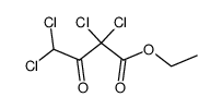 2,2,4,4-tetrachloro-acetoacetic acid ethyl ester结构式