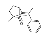 4,7,7-trimethyl-2-(1-phenylethylidene)bicyclo[2.2.1]heptan-3-one结构式