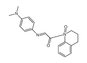 (2E)-2-{[4-(Dimethylamino)phenyl]imino}-1-(1-oxido-1,2,3,4-tetrah ydro-1-quinolinyl)ethanone Structure