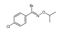 (Z)-O-isopropyl-4-chlorobenzohydroxymoyl bromide Structure