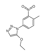 5-ethoxy-1-(4-methyl-3-nitro-phenyl)-1H-[1,2,3]triazole结构式