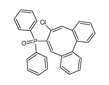 (7-Chlordibenzocycloocten-6-yl)diphenylphosphanoxid结构式
