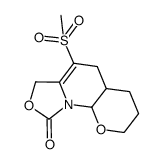 4-methanesulfonyl-3,5,5a,7,8,9a-hexahydro-6H-2,9-dioxa-9b-aza-cyclopenta[a]naphthalene-1-one结构式