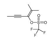 2-methylhex-2-en-4-yn-3-yl trifluoromethanesulfonate Structure