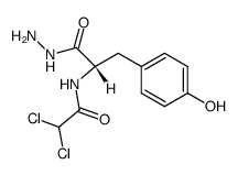 N-dichloroacetyl-L-tyrosine hydrazide结构式