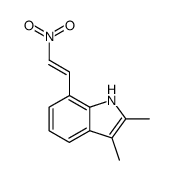 2,3-dimethyl-7-(2-nitro-vinyl)-indole结构式