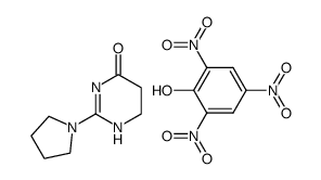 Picric acid; compound with 2-pyrrolidin-1-yl-5,6-dihydro-1H-pyrimidin-4-one结构式