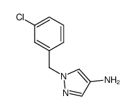 1-(3-chlorobenzyl)-1H-pyrazol-4-amine结构式