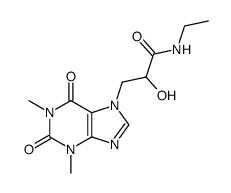 3-(1,3-dimethyl-2,6-dioxo-1,2,3,6-tetrahydro-purin-7-yl)-2-hydroxy-propionic acid ethylamide Structure