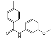 N-(3-methoxyphenyl)-4-methylbenzamide结构式