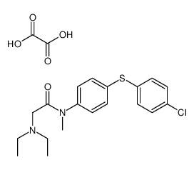 [[4-(4-chlorophenyl)sulfanylphenyl]-methyl-carbamoyl]methyl-diethyl-az anium, 2-hydroxy-2-oxo-acetate Structure
