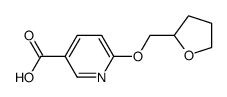6-(tetrahydrofuran-2-ylmethoxy)nicotinic acid Structure