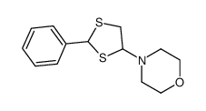 4-(2-phenyl-1,3-dithiolan-4-yl)morpholine结构式