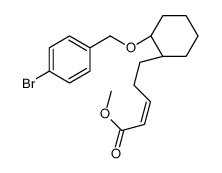 methyl (Z)-5-[(1R,2S)-2-[(4-bromophenyl)methoxy]cyclohexyl]pent-2-enoate结构式