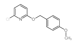 2-氯-6-(4-甲氧基苄氧基)吡啶结构式