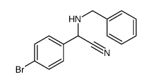 (Benzylamino)(4-bromophenyl)acetonitrile结构式