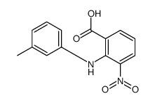 2-(3-methylanilino)-3-nitrobenzoic acid结构式