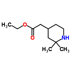 (2,2-dimethyl-[4]piperidyl)-acetic acid ethyl ester Structure