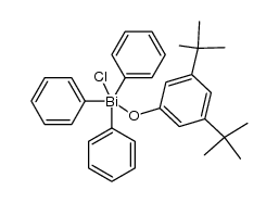 (3,5-di-t-butylphenoxy)triphenylbismuth chloride结构式