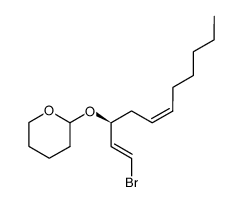 2-(((S,1E,5Z)-1-bromoundeca-1,5-dien-3-yl)oxy)tetrahydro-2H-pyran结构式