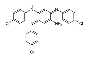 1-N-(4-chlorophenyl)-3,6-bis[(4-chlorophenyl)imino]cyclohexa-1,4-diene-1,4-diamine结构式