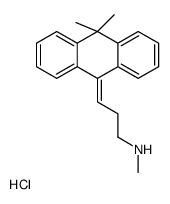 3-(10,10-dimethylanthracen-9-ylidene)-N-methylpropan-1-amine,hydrochloride Structure
