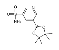 5-(4,4,5,5-四甲基-1,3,2-二氧杂硼杂环戊烷-2-基)吡啶-3-磺酰胺结构式
