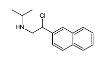 N-(2-chloro-2-naphthalen-2-ylethyl)propan-2-amine结构式