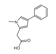 (1-Methyl-4-phenyl-1H-pyrrol-2-yl)-acetic acid结构式