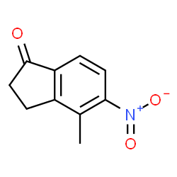 4-methyl-5-nitroindan-1-one结构式