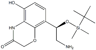 (R)-8-(2-amino-1-((tert-butyldimethylsilyl)oxy)ethyl)-5-hydroxy-2H-benzo[b][1,4]oxazin-3(4H)-one Structure