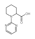 1-PYRIMIDIN-2-YLPIPERIDINE-2-CARBOXYLIC ACID结构式