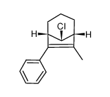 (1S,5R,8R)-8-Chloro-6-methyl-7-phenyl-bicyclo[3.2.1]oct-6-ene结构式
