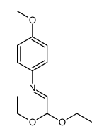 2,2-diethoxy-N-(4-methoxyphenyl)ethanimine结构式