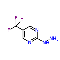 2-Hydrazino-5-(trifluoromethyl)pyrimidine Structure