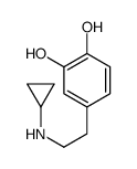 4-[2-(cyclopropylamino)ethyl]benzene-1,2-diol结构式