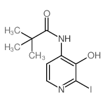 N-(3-hydroxy-2-iodopyridin-4-yl)pivalamide结构式