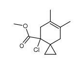 methyl 4-chloro-6,7-dimethylspiro[2.5]oct-6-ene-4-carboxylate Structure
