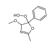 5-hydroperoxy-4-methoxy-2-methyl-5-phenyl-4,5-dihydrooxazole结构式