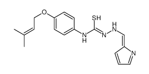 1-[4-(3-methylbut-2-enoxy)phenyl]-3-[[(Z)-pyrrol-2-ylidenemethyl]amino]thiourea Structure