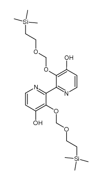3,3'-Bis[[2-(trimethylsilyl)ethoxy]methoxy]-2,2'-bipyridin-4,4'-diol Structure