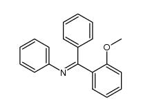 N-(2-methoxy-α-phenylbenzylidene)aniline Structure
