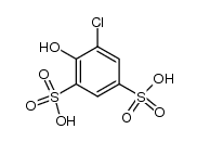 5-chloro-4-hydroxy-benzene-1,3-disulfonic acid Structure