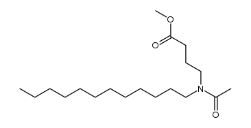 methyl 4-(N-dodecylacetamido)butanoate Structure