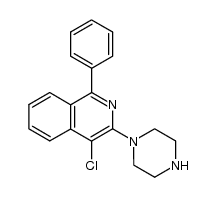 4-Chloro-1-phenyl-3-piperazinoisoquinoline结构式