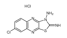 7-chloro-2-iminothiazolo[4,5-b]quinoxalin-3(2H)-amine hydrochloride结构式