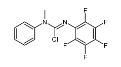 N-methyl-N'-(perfluorophenyl)-N-phenylcarbamimidic chloride结构式